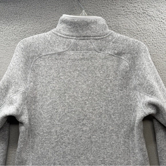 Helly Hansen Varde Grey Knit 1/2 Zip Pullover Sweater Thumbholes Women's Size M - Picture 15 of 16